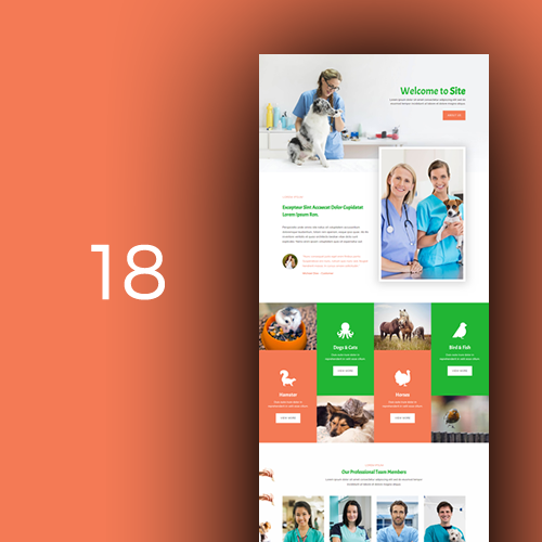 Veterinary Blog Layout Divi Veterinary & Pets Layouts