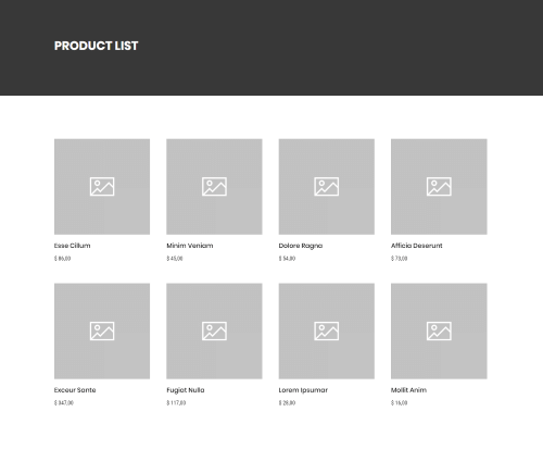 product list